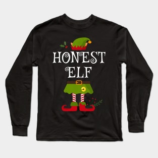 Honest Elf Shirt , Family Matching Group Christmas Shirt, Matching T Shirt for Family, Family Reunion Shirts Long Sleeve T-Shirt